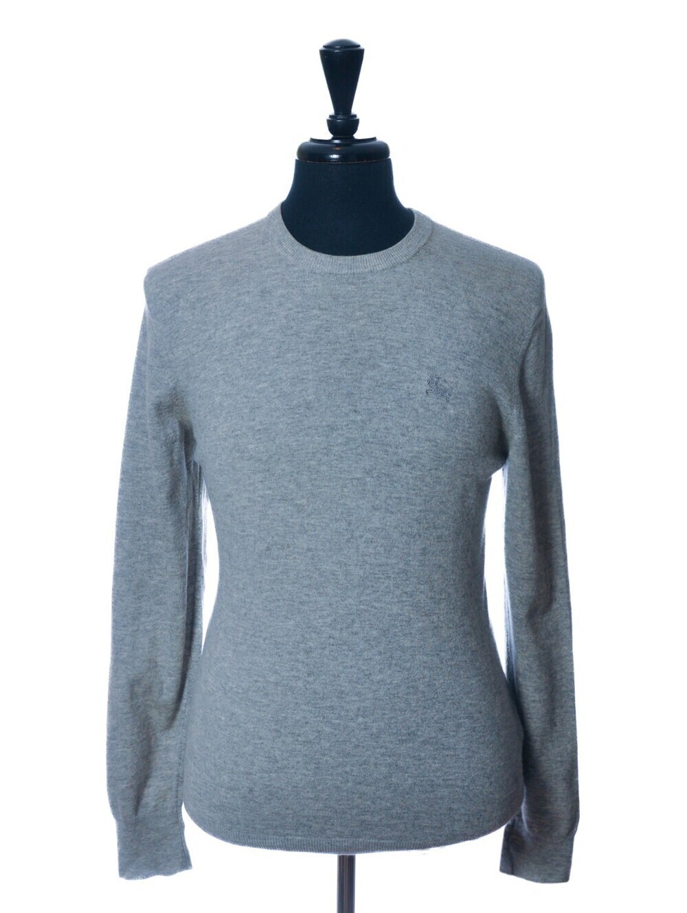 Burberry Brit Grey Cashmere Crew Neck Sweater L 34061